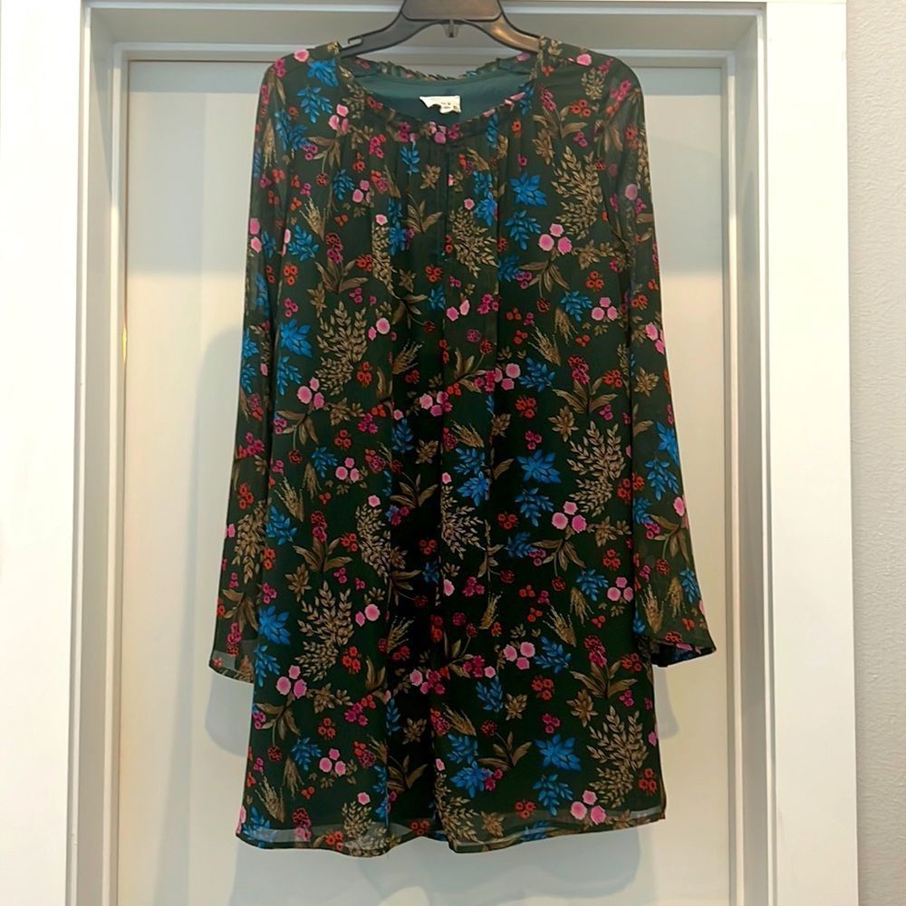 Everly Floral Trapeze Dress